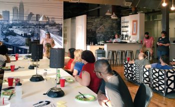 Jill Bjers of Code for Charlotte launches the June 2016 weekend civic hacking event.